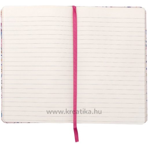 Napló 13x21 cm 192 lapos, vonalas Pukka Pad "Bloom" krémszín