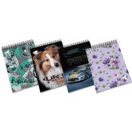 Spirálnotesz A/7 40 lapos, négyzetrácsos T-Creativ