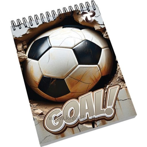 Spirálnotesz A/6 40 lapos, vonalas T-Creativ