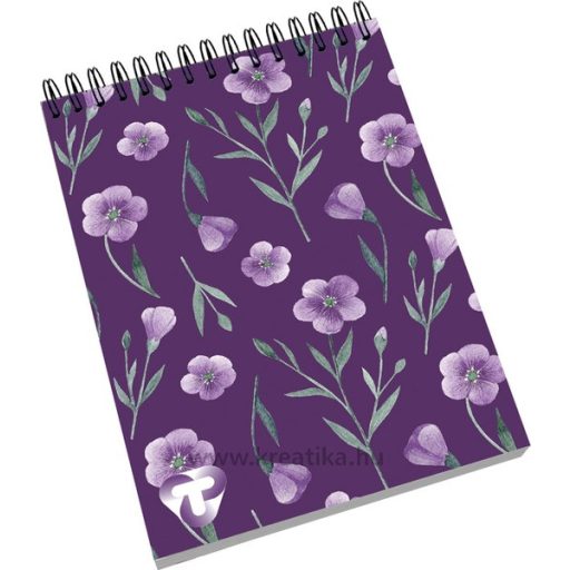 Spirálnotesz A/6 40 lapos, négyzetrácsos T-Creativ