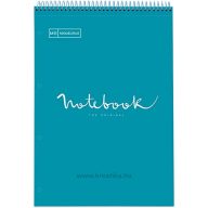   Spirálnotesz A/4 80 lapos, négyzetrácsos MQ "Emotions" menta