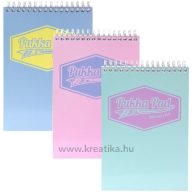   Spirálnotesz A/5 80 lapos, vonalas Pukka Pad "Pastel" vegyes színek