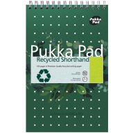   Spirálnotesz A/5 80 lapos, vonalas Pukka Pad "Recycled" zöld