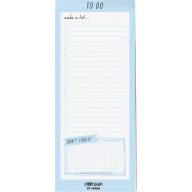   Jegyzettömb, mágneses 60 lapos Pukka Pad "Carpe Diem" égkék