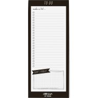   Jegyzettömb, mágneses 60 lapos Pukka Pad "Carpe Diem" fekete