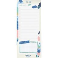   Jegyzettömb, mágneses 60 lapos Pukka Pad "Carpe Diem" Feathers