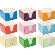 Tépőtömb 9x9x6 cm tokos T-Acta fehér