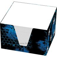 Tépőtömb 9x9x6 cm tokos T-Creativ "Football