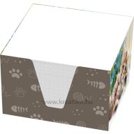 Tépőtömb 9x9x6 cm tokos T-Creativ "Kitten