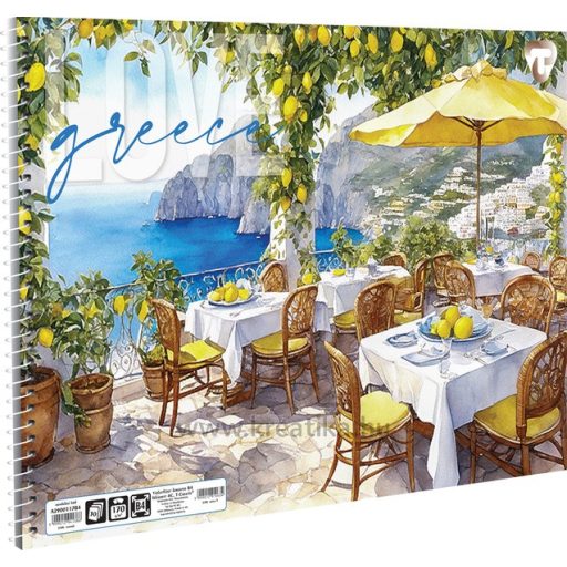 Vázlatfüzet B/4 30 lapos, 170 g T-Creativ