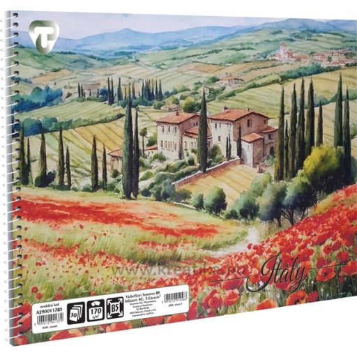 Vázlatfüzet B/5 30 lapos, 170 g T-Creativ