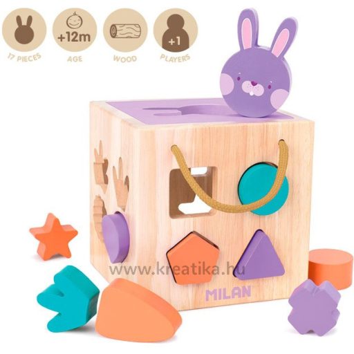 Fejlesztő játék, fa Milan "Rabbit