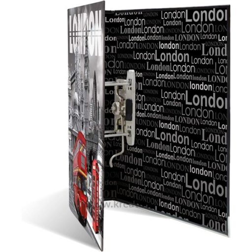 Iratrendező A/4, 70 mm Herma "Cities" London