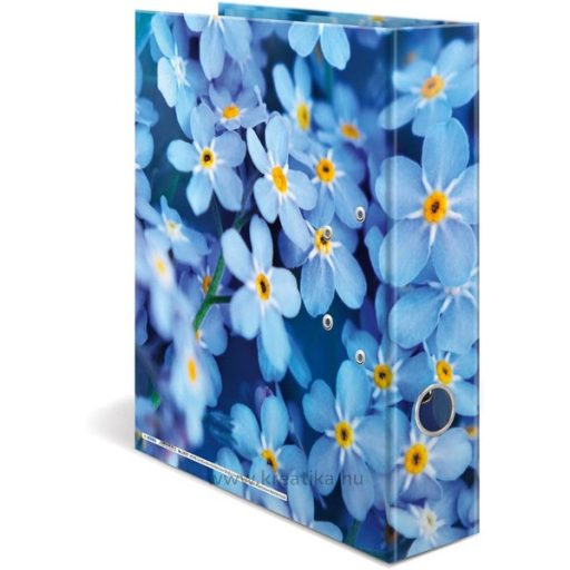 Iratrendező A/4 70 mm Herma "Flowers" Kék virágok