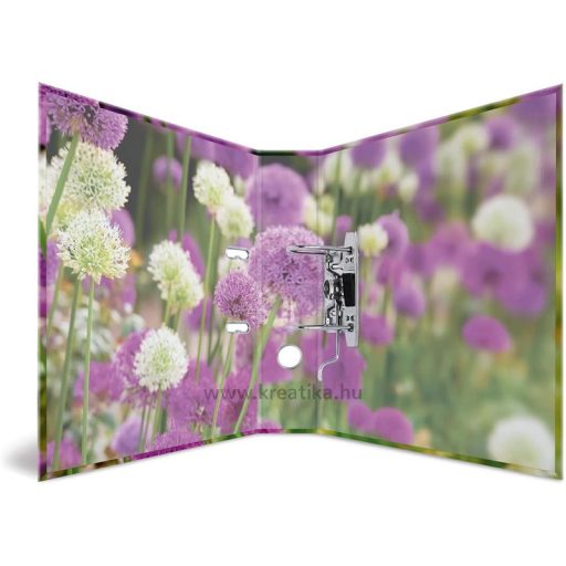 Iratrendező A/4 70 mm Herma "Flowers" Lila virágok