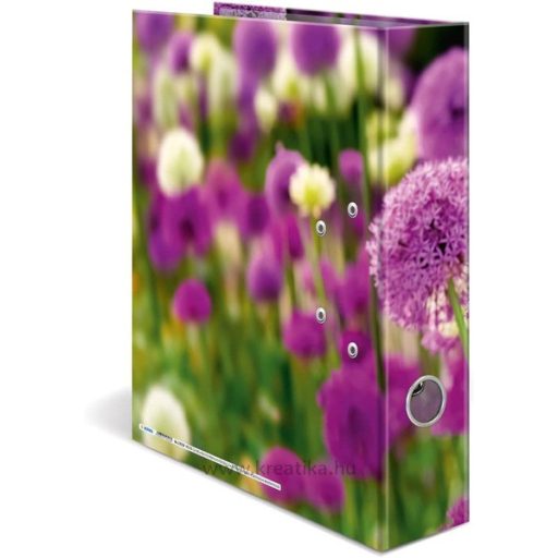 Iratrendező A/4 70 mm Herma "Flowers" Lila virágok