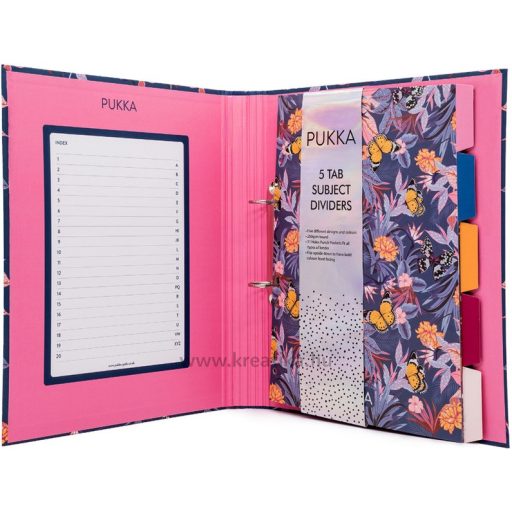 Gyűrűskönyv A/4 40 mm, D gyűrűs Pukka Pad "Bloom