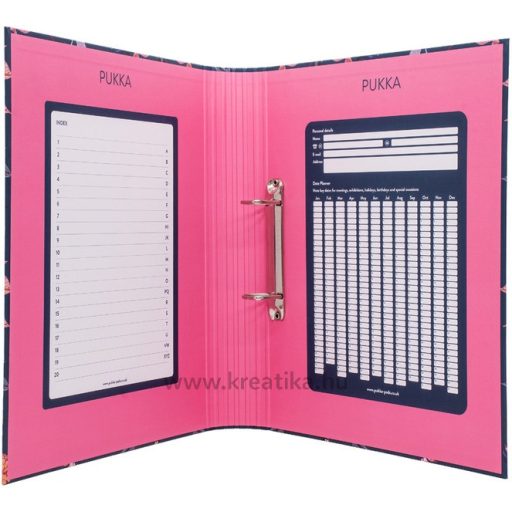 Gyűrűskönyv A/4 40 mm, D gyűrűs Pukka Pad "Bloom