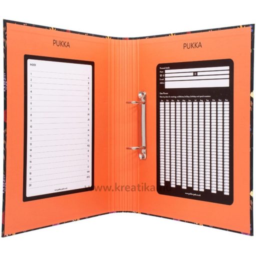 Gyűrűskönyv A/4 40 mm, D gyűrűs Pukka Pad "Bloom