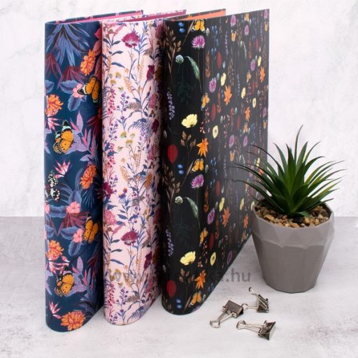 Gyűrűskönyv A/4 40 mm, D gyűrűs Pukka Pad "Bloom