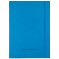 Gumis mappa A/4 laminált karton, 300 g d.rect kék