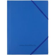 Gumis mappa A/4 PP, 450 mikron d.rect kék