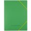 Gumis mappa A/4 PP, 450 mikron d.rect zöld