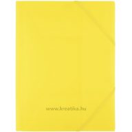 Gumis mappa A/4 PP, 450 mikron d.rect sárga