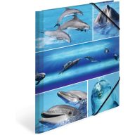 Gumis mappa A/4 karton Herma "Animals" Delfin