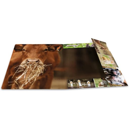 Gumis mappa A/4 karton Herma "Animal Worlds" Farm állatok