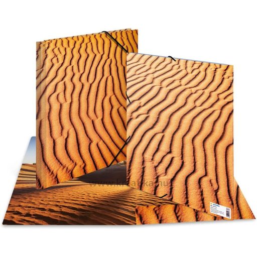 Gumis mappa A/4 karton Herma "Nature" Sand