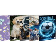 Rajzlaptartó A/3 karton, gumis T-Creativ vegyes minta