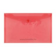 Irattartó tasak A/4 PP ICU áttetsző piros