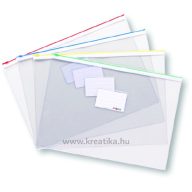 Irattartó tasak A/4 PVC M&G "Zippa-bag