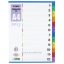 Elválasztólap A/4 1-12, PP d.rect