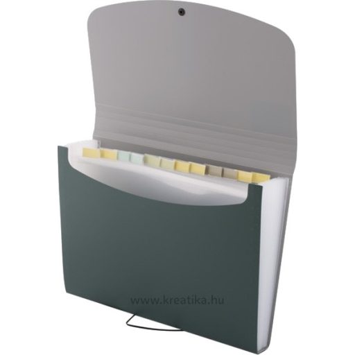 Harmonikamappa A/4 12 részes d.rect zöld