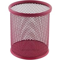 Írószertartó fémhálós Daco rózsaszín