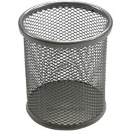 Írószertartó fémhálós Daco ezüst