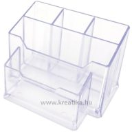 Asztali rendező 6 rekeszes d.rect áttetsző