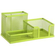 Asztali rendező 205x103x98 mm fémhálós d.rect zöld