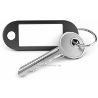 Kulcstartó  d.rect fekete