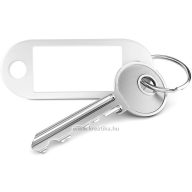 Kulcstartó  d.rect fehér