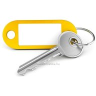 Kulcstartó  d.rect sárga