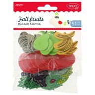 Dekorgumi forma, gyümölcsök Daco "Fall fruits