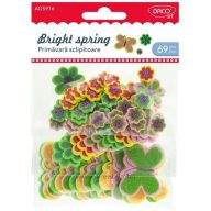   Dekorgumi forma, pillangók és virágok Daco "Bright spring