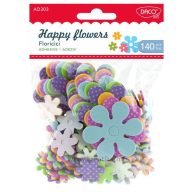 Dekorgumi forma, virágok Daco "Happy flowers