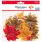 Textil falevél 7 cm Daco "Maple leaves" vegyes színek