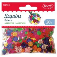 Flitter, vegyes forma 20 g Daco "Sequins