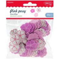 Dekorgumi forma, virágok Daco "Pink posy