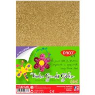 Dekorgumi A/4 öntapadós, csillámos  Daco arany